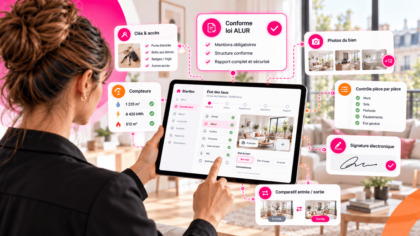État des lieux conforme loi ALUR avec Startloc