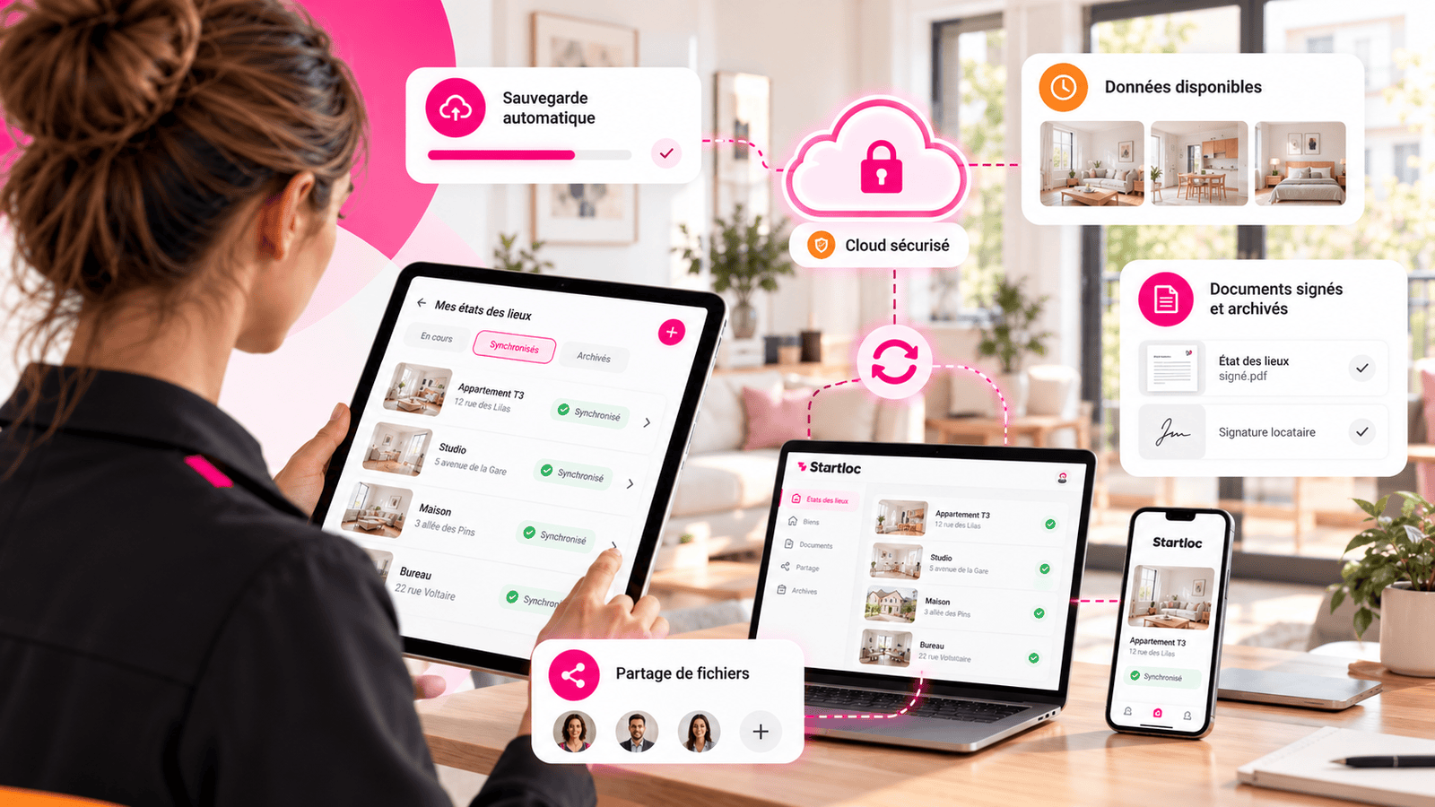Sauvegarde et synchronisation des états des lieux avec Startloc