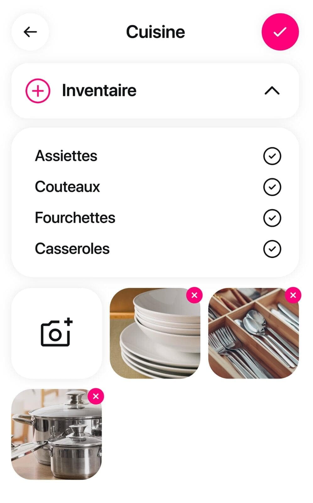 Application Startloc pour réaliser un inventaire détaillé pièce par pièce