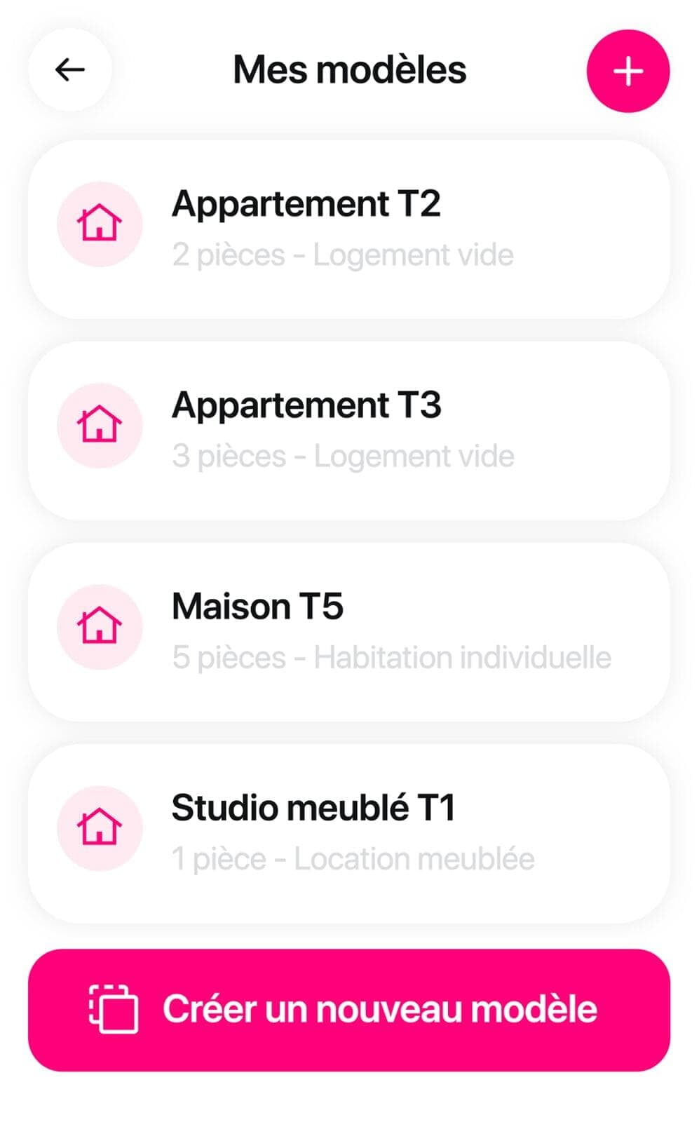 Modèle d'état des lieux Startloc